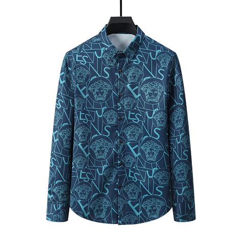 versace long sleeve shirt replica|versace long sleeve shirt men.